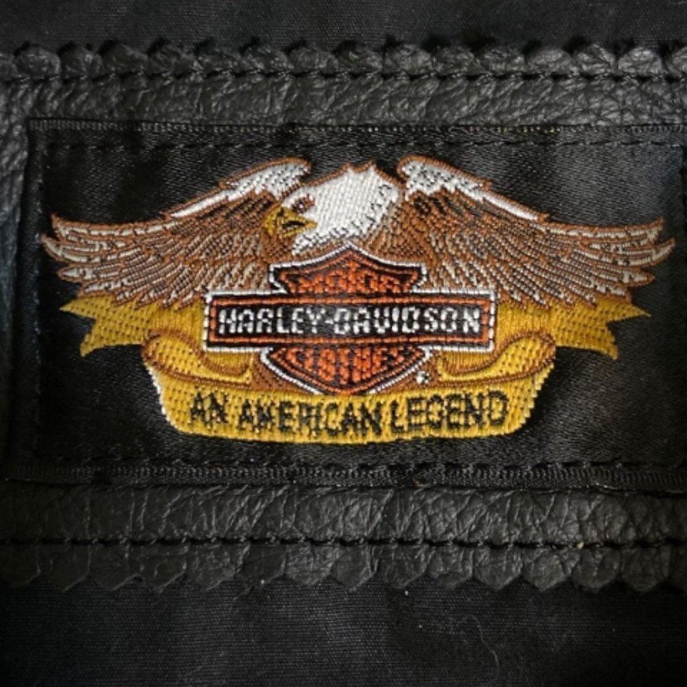 Genuine Harley Davidson Leather Vest W X-Small - Picture 4 of 4